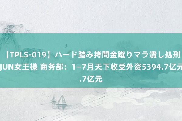 【TPLS-019】ハード踏み拷問金蹴りマラ潰し処刑 JUN女王様 商务部：1—7月天下收受外资5394.7亿元