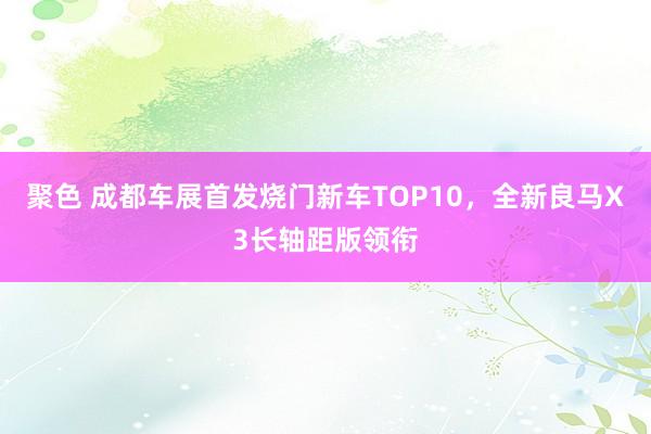 聚色 成都车展首发烧门新车TOP10，全新良马X3长轴距版领衔