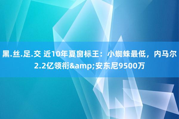 黑.丝.足.交 近10年夏窗标王：小蜘蛛最低，内马尔2.2亿领衔&安东尼9500万