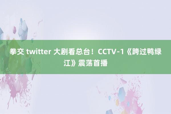 拳交 twitter 大剧看总台！CCTV-1《跨过鸭绿江》震荡首播