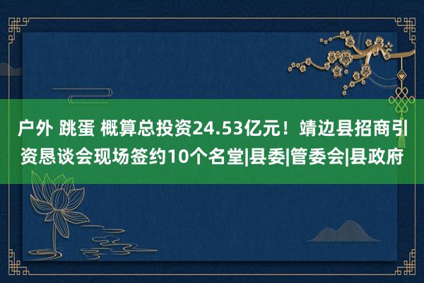 户外 跳蛋 概算总投资24.53亿元！靖边县招商引资恳谈会现场签约10个名堂|县委|管委会|县政府